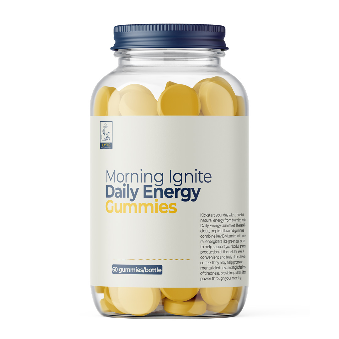 Morning Ignite Daily Energy Gummies – 60 gummies per jar
