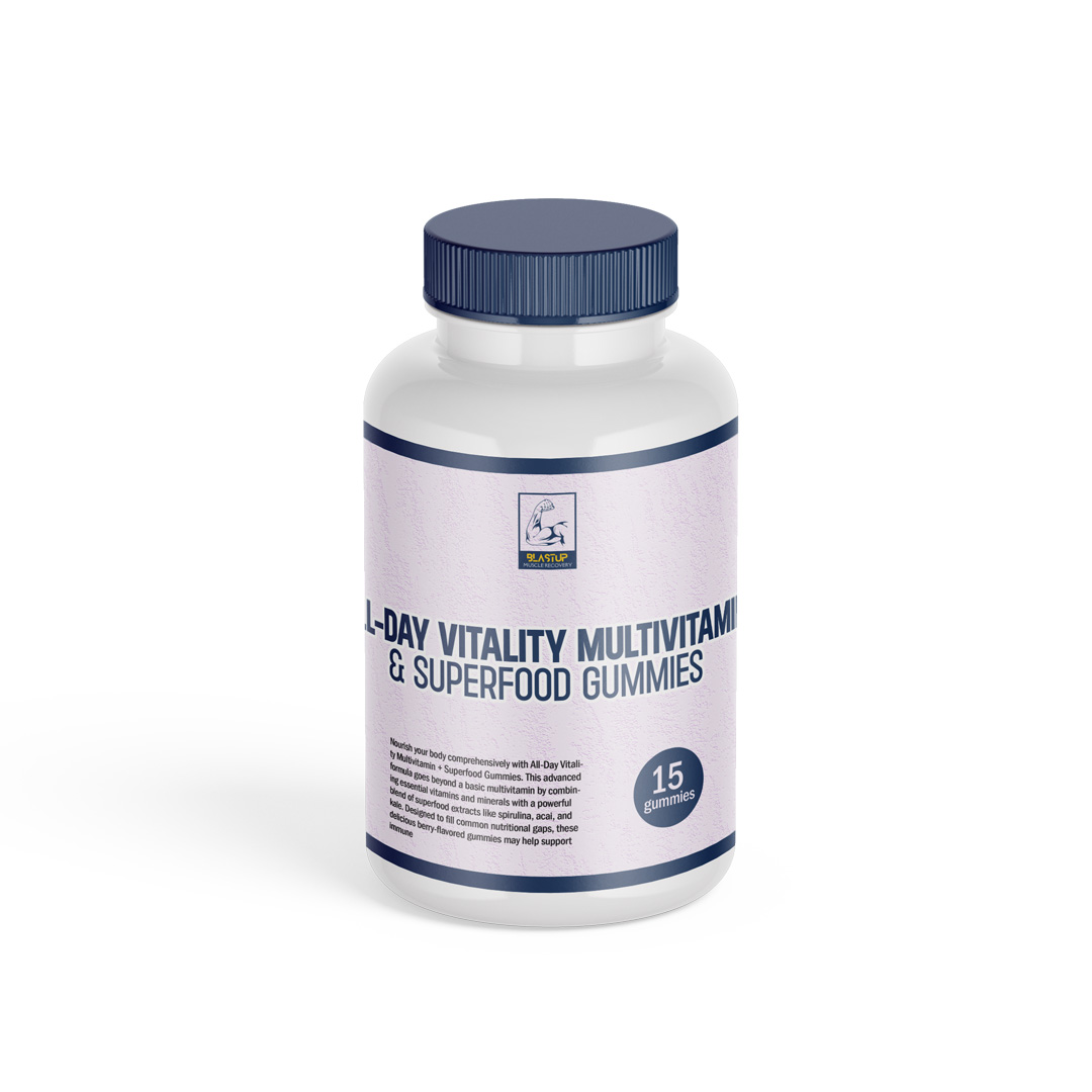 All-Day Vitality Multivitamin + Superfood Gummies – 15 gummies per bottle